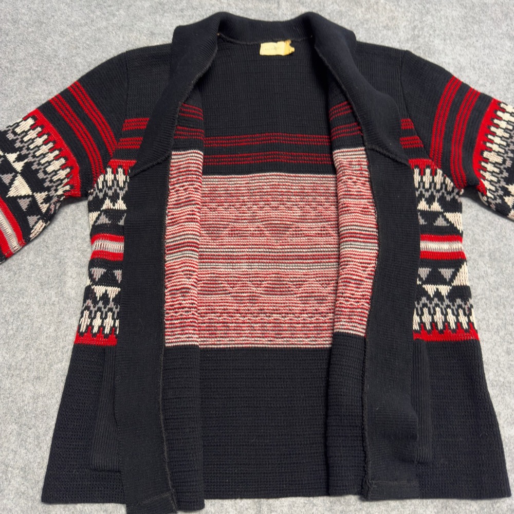 Vintage Lane Bryant Shawl Collar Cardigan Sweater Geometric Fair Isle 2X - Picture 7 of 11